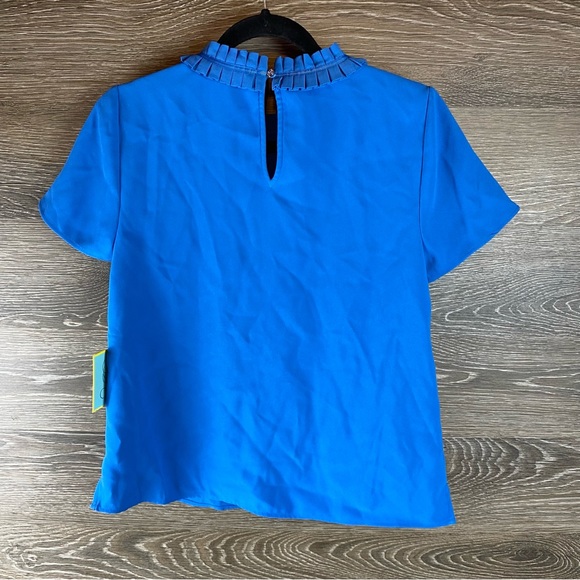 CeCe Pleated Collar Blouse NWT - Picture 6 of 9